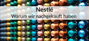 Auf dem Bild sind viele Nestlé Kaffepods zu sehen.