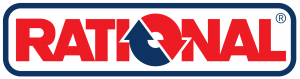 Auf dem Bild ist das Logo von Rational (einem Küchengerätehersteller) zu sehen