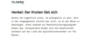 Auschnitt des themarket Artikels 