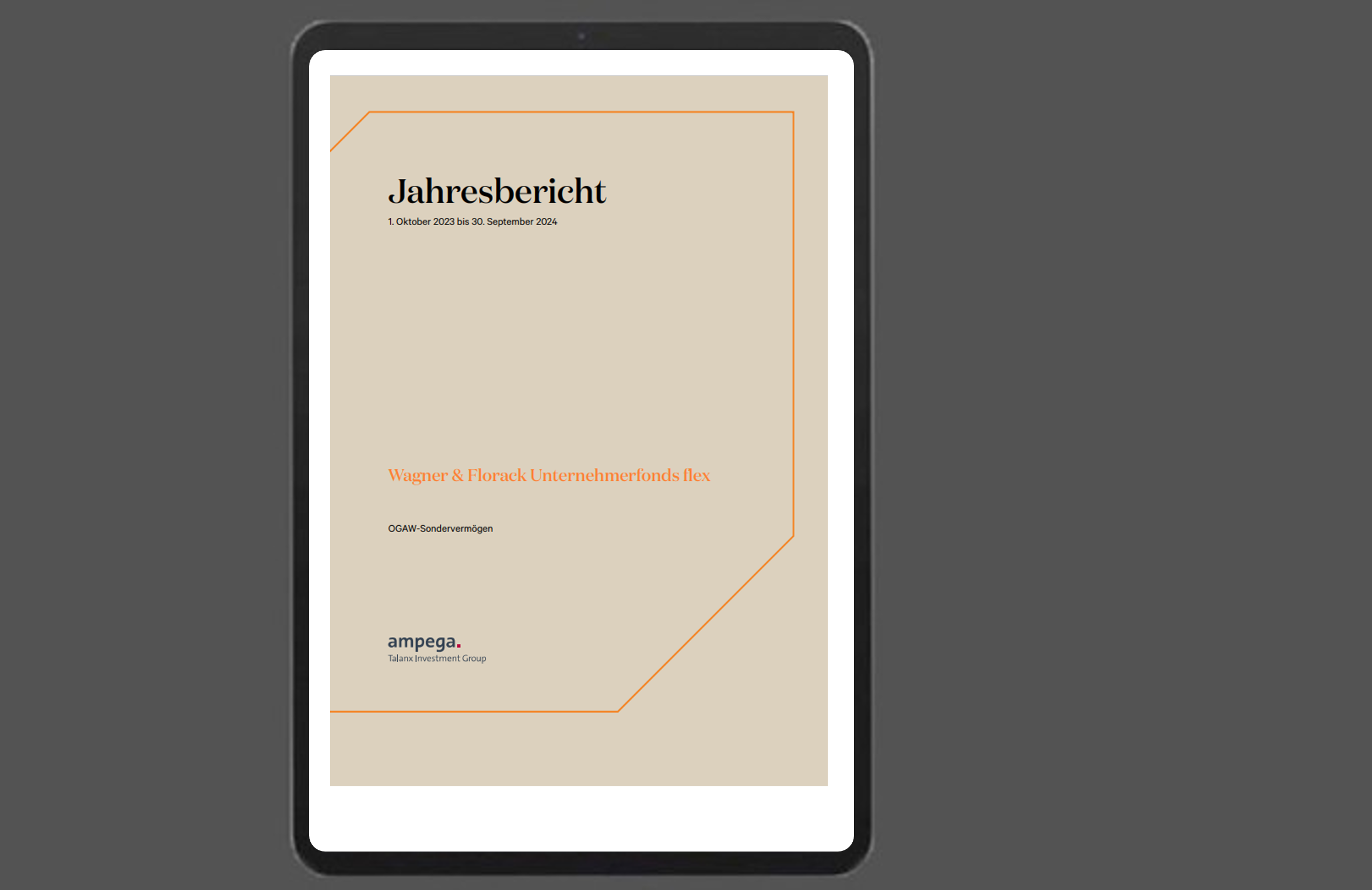 Das Dokument enthält den Jahresbericht des Unternehmerfonds flex