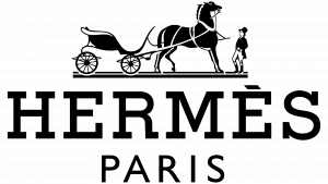 Auf dem Bild ist das Logo von Hermès (einer Luxusgütermarke) zu sehen