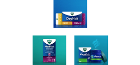 Auf dem Bild sind verschiedene WICK Produkte zu sehen.