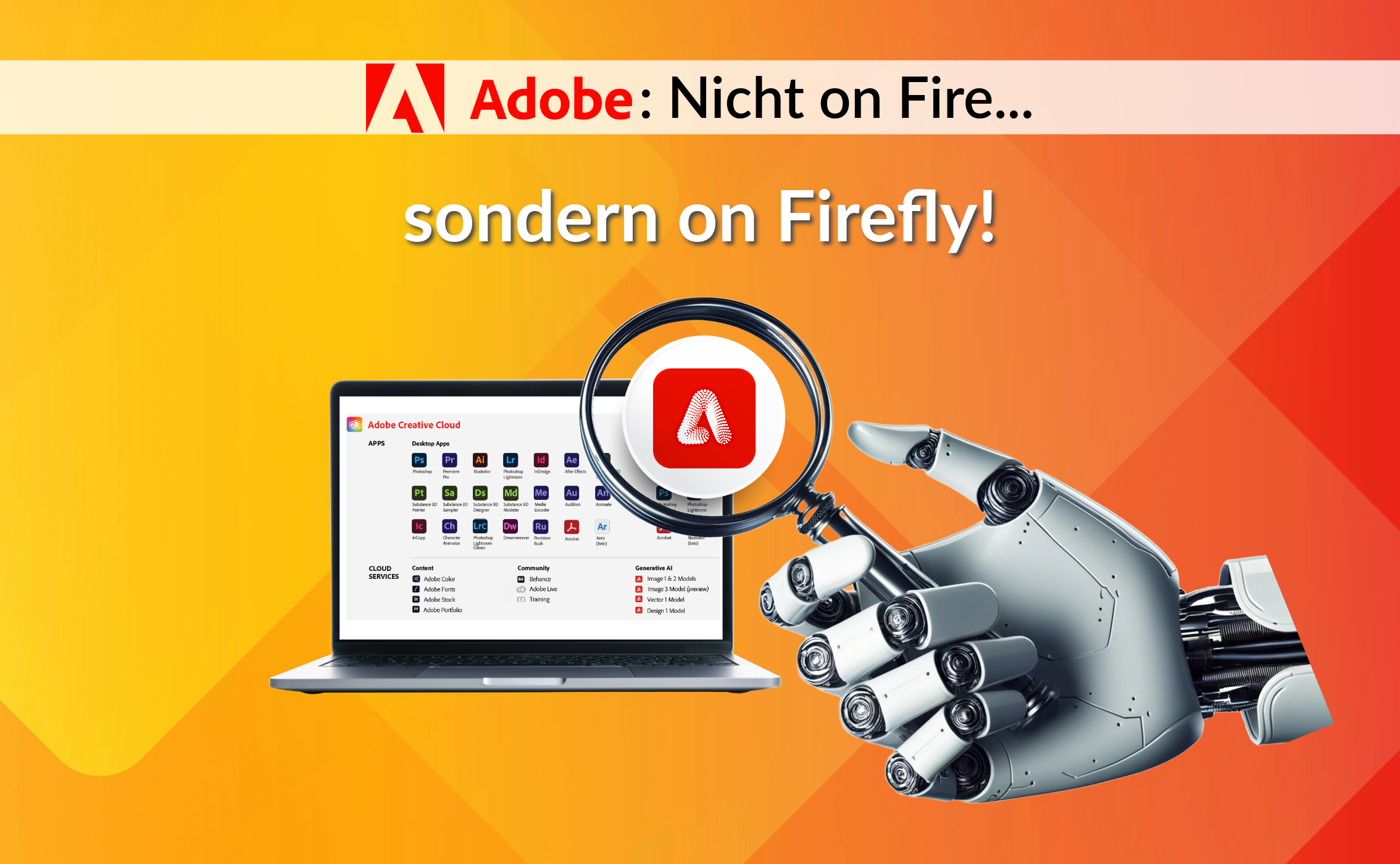 <br><b>Adobe:</b> Nicht on Fire…<br><b>… sondern on Firefly</b><br>
